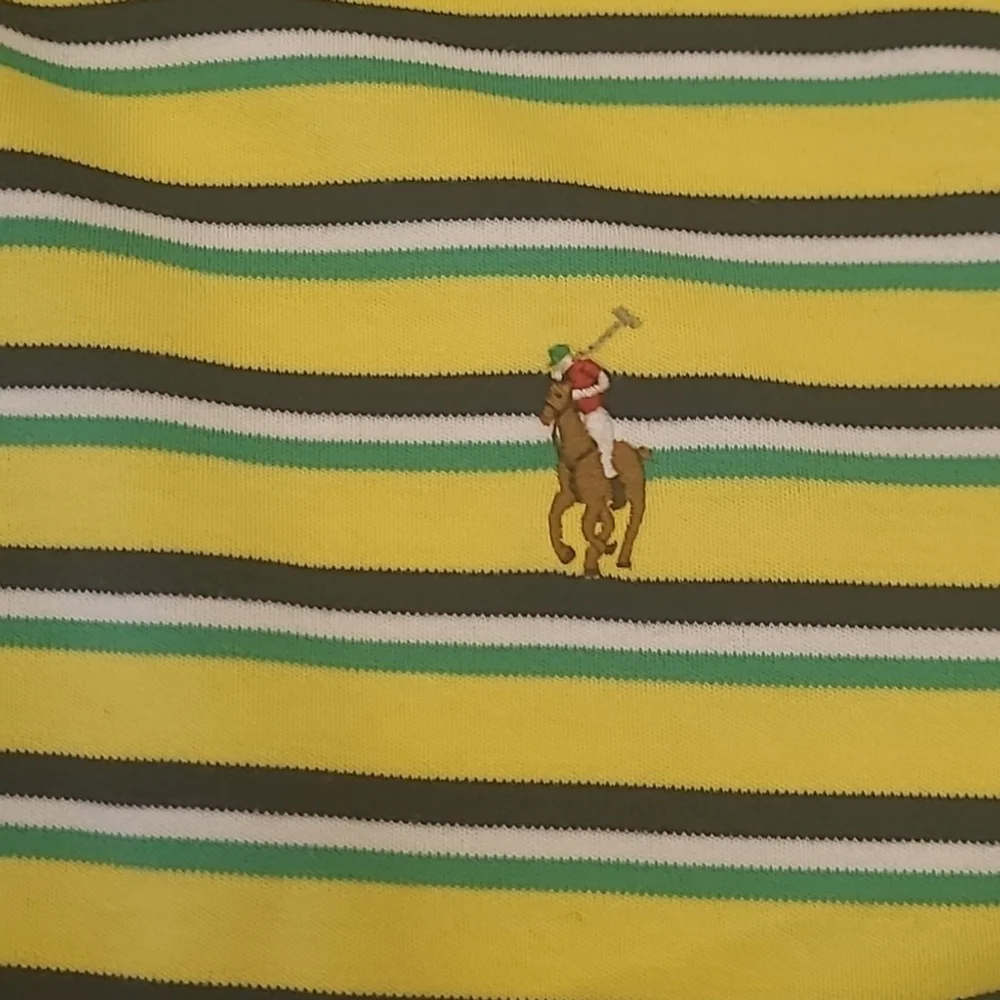 RALPH LAUREN MEN'S STRIPPED POLO GOLF SHIRT XXL